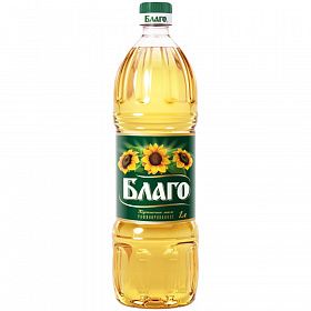 Масло подсолнечное Благо 1л Масло подсолнечное Благо 1л
