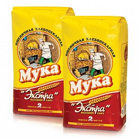 Мука пшеничная в/с Экстра 12 кг (2 кг х 6 шт)