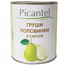 Груша половинки PICANTEL 850 мл, Китай Груша половинки PICANTEL 850 мл, Китай