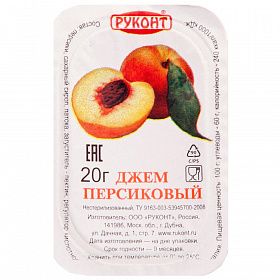 Джем Персик Руконт 2,8 кг (20г х 140 шт)