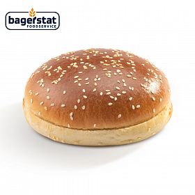 Булочка для бургера Глейз с кунжутом 100 мм (52 г х 48 шт) Bagerstat Foodservice зам., Россия Булочка для бургера Глейз с кунжутом 100 мм (52 г х 48 шт) Bagerstat Foodservice зам., Россия