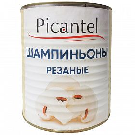 Грибы Шампиньоны резаные - 3,1 л PICANTEL, Китай Грибы Шампиньоны резаные - 3,1 л PICANTEL, Китай