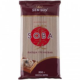Лапша гречневая Soba Сэн Сой 500г, Китай Лапша гречневая Soba Сэн Сой 500г, Китай