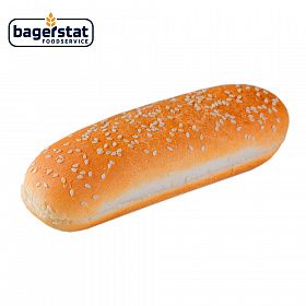 Булочка для датского хот-дога с кунжутом 170 мм (60 г х 36 шт) Bagerstat Foodservice зам., Россия Булочка для датского хот-дога с кунжутом 170 мм (60 г х 36 шт) Bagerstat Foodservice зам., Россия