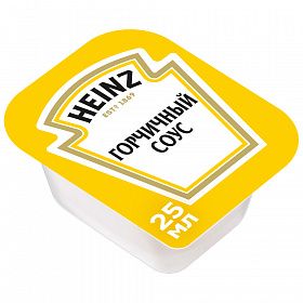 Соус Горчичный Heinz (25 мл х 125 шт) 3,43 кг Соус Горчичный Heinz (25 мл х 125 шт) 3,43 кг