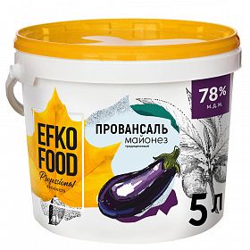 Майонез 78% Efko Food Professional 5л/ 4,8кг Майонез 78% Efko Food Professional 5л/ 4,8кг