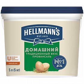 Соус майонезный Hellmann`s Домашний 25% 5л Соус майонезный Hellmann`s Домашний 25% 5л