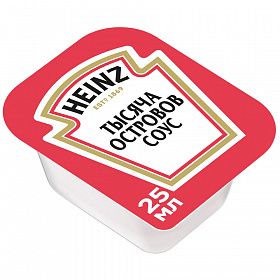 Соус Тысяча островов Heinz (25 мл х 125 шт) 3,063 кг Соус Тысяча островов Heinz (25 мл х 125 шт) 3,063 кг
