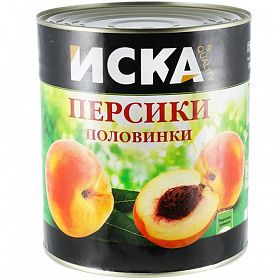 Персик половинки Iska 3,1л, Китай Персик половинки Iska 3,1л, Китай