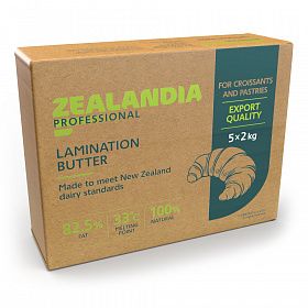 Масло сливочное листовое 82,5% Zealandia Professional 10 кг (2 кг х 5 шт)